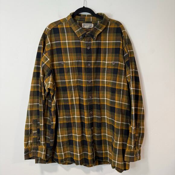 Duluth Trading Co Men's Free Swingin' Flannel Relaxed Fit Shirt Button 3XL Tall - Picture 1 of 9